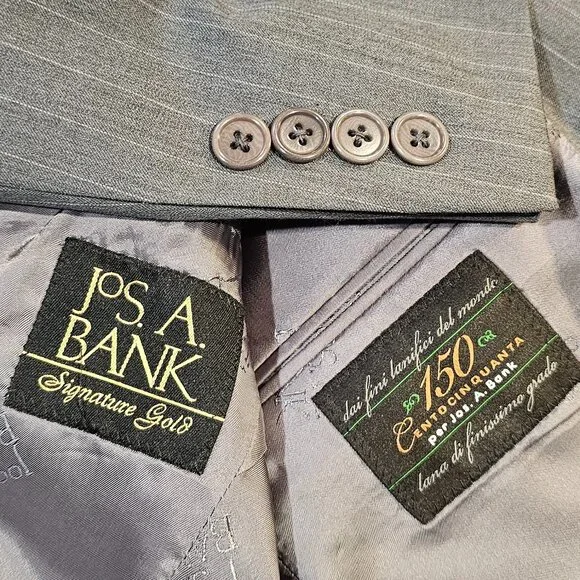 Jos. A. Bank Signature Gold Cento CinQuanta 100% Wool Blazer Jacket 40R